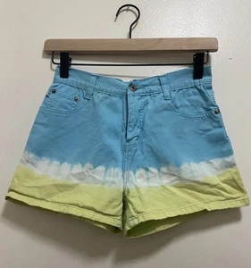 Y2K Zana Di Jeans Tie Dye High-Rise Pockets Shorts Girls Size 12 /W25” - Picture 1 of 5