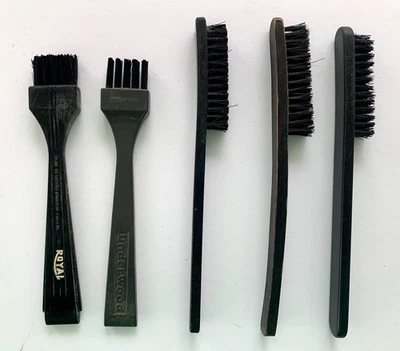 (5) Винтажные щетки для пишущей машинки Underwood & Royal деревянные и пластиковые ручки - Изображение 1 из 3