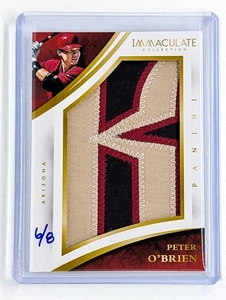 2015 Immaculate Collection Jumbo #23 Peter O'Brien /8 'K' Arizona Diamondbacks - Picture 1 of 2