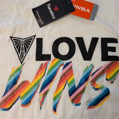 Camiseta para hombre blanca Golden State Valkyries Love Wins talla XL Pride Foto 1 de 4