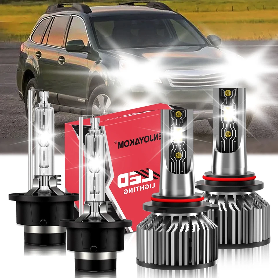 For Subaru Legacy 2015-2017 2018 Car LED HID Headlights Bulb High Low Beam Kit - Imagem 1 de 4