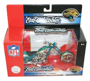 Jacksonville Jaguars NFL Football 1:18 Diecast Toy - OCC Chopper Motorcycle 2006 - Picture 1 of 10