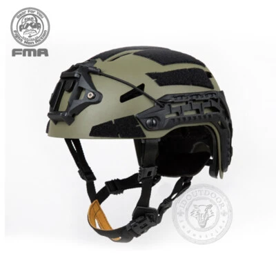 Casco táctico caimán FMA con cubierta NVG riel espacio caza sombreros militares Foto 1 de 4