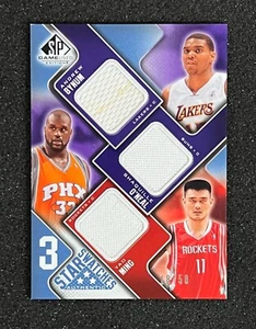 2009-10 SP Game Used 3 Star Swatches #3S-ASY Shaq/Bynum/Yao SN/50 - Picture 1 of 3