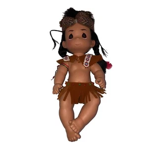 Muñeca Precious Moments Tender Heart 4429 nativa americana 12" hacha rota - Imagen 1 de 8