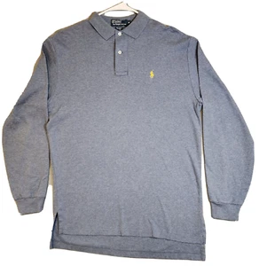 Sudadera Ralph Lauren Para Hombre Gris Medio De Colección Sólida Manga Larga - Imagen 1 de 14