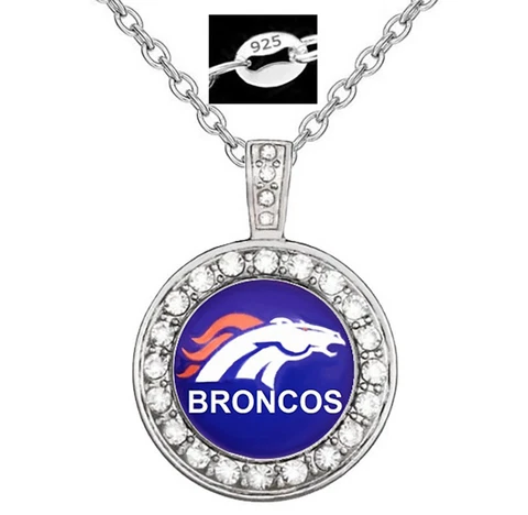 Denver Broncos Special Women's 925 Sterling Silver Necklace Football Gift D18 Cover