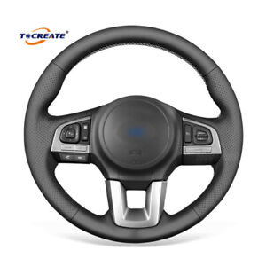 PU Leather Steering Wheel Cover for Subaru Legacy Outback Forester XV 2017 #0304