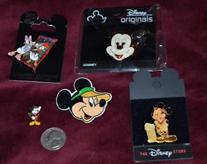 Lote Mixto de 5 Pines Disney MICKEY MOUSE DAISY DUCK LE 4 ESMALTES 1 PLÁSTICO - Imagen 1 de 3