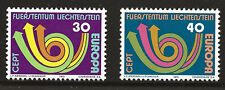 Liechtenstein Scott #528-29, Singles 1973 Complete Set FVF MNH