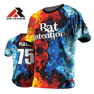 MAGLIA T-Shirt Personalizzata Nome Numero - Bat Intentions - Softball - Foto 1 di 6