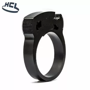 HCL Herbie Clip Black Nylon Plastic Ratchet Pipe Installation Hose Clamp - Picture 1 of 13