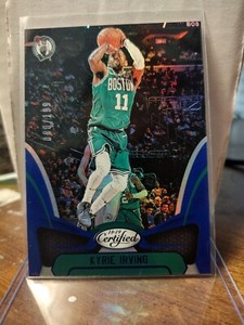 🏀#d /199 Mirror Blue Holo 2018-19 Panini Certified #21 Kyrie Irving SP Celtics