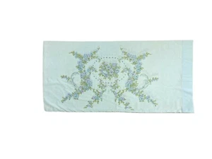 Tastemaker Vintage 60er Kissenbezug blau King Sham Perkal bügelfrei floral Rarität - Bild 1 von 5