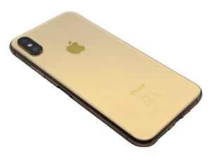 Carcasa trasera original Apple iPhone XS marco trasero cristal dorado A - Imagen 1 de 6