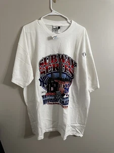 Vintage New York Yankees vs Mets 2000 Subway Series Tshirt XL Logo Athletic NWT - Picture 1 of 3