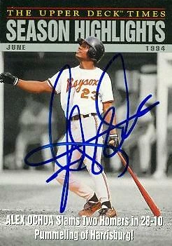Alex Ochoa autographed Baseball Card 1994 Upper Deck Season Highlights #102 - Image 1 of 1