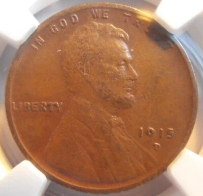 1915 D Lincoln Cent, NGC Certified VF20   (15DN20) - Image 1 of 4