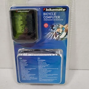 Bikemate Bicycle Computer Black Speedometer Tripmeter Odometer Trip Time - Picture 1 of 7