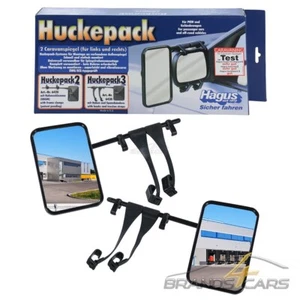 2x HAGUS 6430 HUCKEPACK 3 CARAVANSPIEGEL WOHNWAGENSPIEGEL AUFSTECKSPIEGEL - Bild 1 von 6