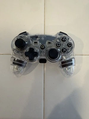 Playstation 3 Afterglow Clear Wireless PS3 Controller PL6422BT - With DONGLE - Image 1 of 2