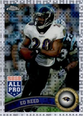 2011 Topps Chrome #158 Ed Reed Xfractors Baltimore Ravens - Image 1 of 2