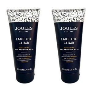 2x Joules Take The Climb Refreshing Hair & Body Wash - 2x 200ml - New - Picture 1 of 3
