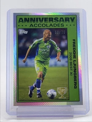 FREDDIE LJUNGBERG 2025 TOPPS MLS 30TH ACCOLADES SILVER FOIL /75 Q4841 - Image 1 of 2