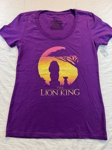 Camiseta para mujer Disney Store auténtica El Rey León Mufasa y Simba talla mediana - Imagen 1 de 6