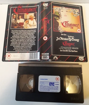 CHINATOWN 1974 JACK NICHOLSON  VHS video cassette PAL uk small box - Image 1 of 4