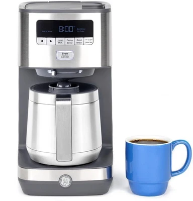 GE 10 Cup Programmable Coffee Maker w/ Single Serve & Thermal Carafe G7CDABSSTSS - Image 1 of 4