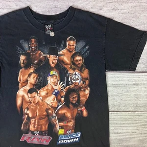 Maglietta WWE 2010 Smackdown Vs Raw Wrestling taglia YOUTH Large - Foto 1 di 7