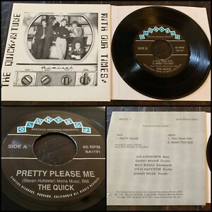 THE QUICK In Tune With Our Times 7" Vinyl-The Young Republicans The Plugz Germs