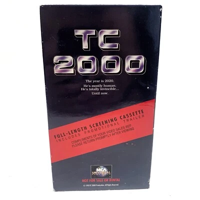 TC 2000 (1993) Screening Promo VHS Action Sci-fi Billy Blanks Bolo Yeung RARE - Image 1 of 4