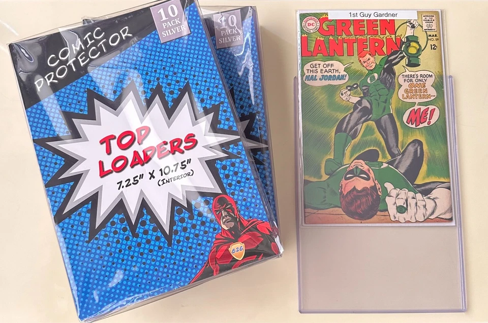 CARGADORES SUPERIORES DE CÓMICS 10/PACK X 2 TOTAL 20 CT (EDAD DE PLATA) Foto 1 de 1