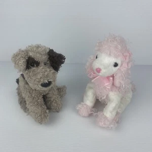 TY Beany Babies Divalightful Fizzer Dog Poodle 15cm Plush Soft Animal Bundle Lot - Picture 1 of 17