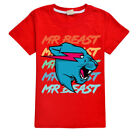 Kinder Mr Beast Kurzarmshirt Freizeit T-Shirt Jungen Mdchen Sommer Tee Tops