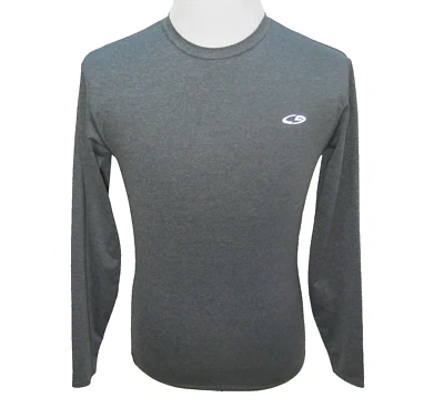 CHAMPION Men's Small Gray Long Sleeve Reflective Athletic T-Shirt Base Layer Top - Image 1 of 4