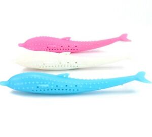 Cat Kitten Fish Toothbrush Catnip Flavour Durable Molar Stick Teeth Cleaner Toy