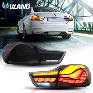 LED Taillights For BMW 4-Series 14-16 428i 435i 17-20 430i 440i 15-20 M4 Tinted
