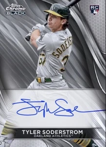 2024 Topps Chrome Black Auto Rookie RC Signature TYLER SODERSTROM Digital - Picture 1 of 1