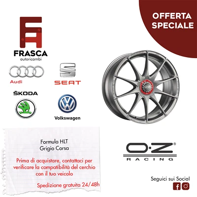 Cerchi in Lega OZ Racing Formula HTL Grigio Corsa Audi A1 A3 S1 TT Sportback - Imagen 1 de 3
