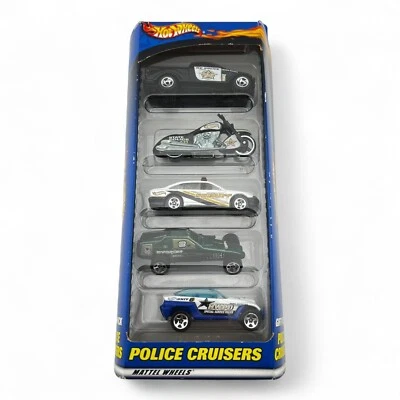 Mattel Hot Wheels Police Cruisers 50024 Gift Pack  of 5 Vehicles Cars Trucks Law - Image 1 of 4
