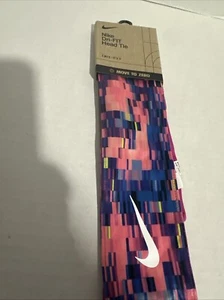 Nike Dri-Fit Printed Head Tie Adult Unisex Multicolor - Picture 1 of 9