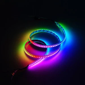 WS2812B ws2812 IC 5050 RGB 5V Full color Addressable Strip Pixel light 144 LED/M - Picture 1 of 12