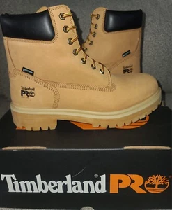 Men's 10.5 M Timberland PRO Direct Attach 6" Soft Toe Wheat Nubuck Work Boots - Picture 1 of 7