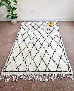 Authentic Berber Rugs, Beni Ourain Wool Rugs, Handwoven Moroccan Rugs, Morocco - Picture 1 of 5