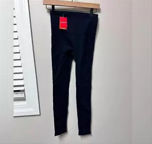 Leggings neri nuovi con etichette SPANX elasticizzati slim fit activewear dimagranti modellanti taglia S - Foto 1 di 9
