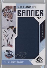2016-17 Upper Deck SP Game Used Banner Year Winter Classic 2015 Corey Crawford