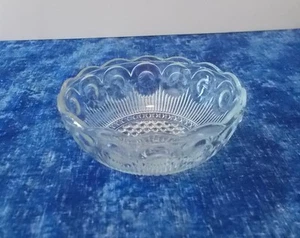 Vintage Bubble Circle Clear Glass Candy/Nut/Trinket Dish - Picture 1 of 6